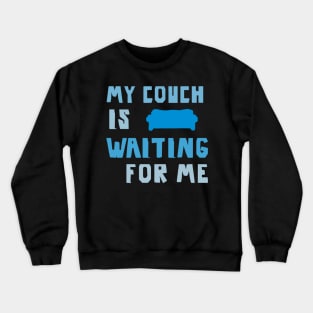 Winter Couch Sofa Snow Cold Christmas Crewneck Sweatshirt